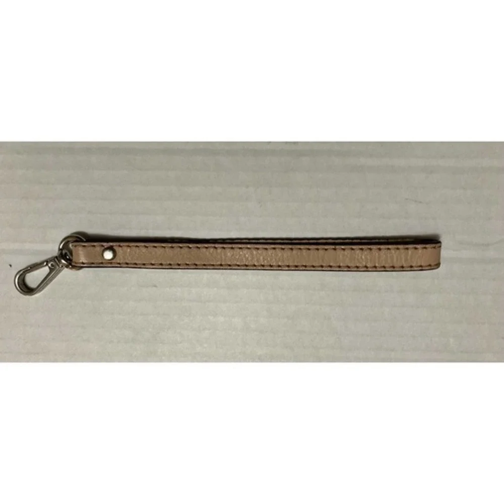 Michael Kors Beige Wristlet‎ Strap Silver Hardware